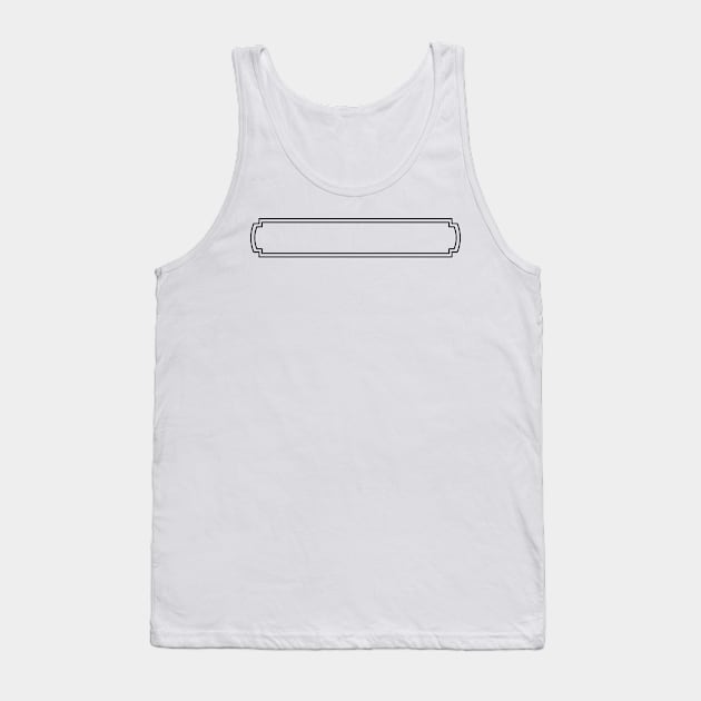 Banner Frame Tank Top by ShirtyLife